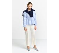 Rich & Royal Cotton Blouse With Peplum Sustainable Skyway Blue Talla: 36 | Blusas Outlet | Mujer | Azul