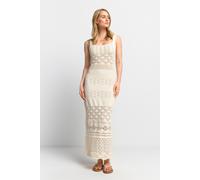 Rich & Royal Crochet Knit Dress Whisper White Talla: XL | Vestidos Maxi Outlet | Mujer | Blanco