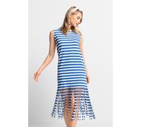 Rich & Royal Dress With Fringes Organic Azzure Blue Talla: XS | Vestidos Midi Outlet | Mujer | Azul