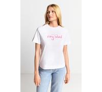 Rich & Royal Easy Fit T-shirt Long Island Organic White Talla: S | Camisetas de Seda Outlet | Mujer | Blanco