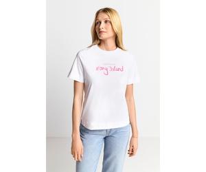 Rich & Royal Easy Fit T-shirt Long Island Organic White Talla: XS | Camisetas de Seda Outlet | Mujer | Blanco