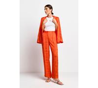 Rich & Royal Jacquard Pants Cherry Tomato Talla: 34 | Pantalones Rectos Outlet | Mujer | Rojo