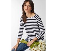 Rich & Royal Organic Heavy Jersey Longsleeve Striped Deep Blue Talla: XS | Manga larga Outlet | Mujer | Azul