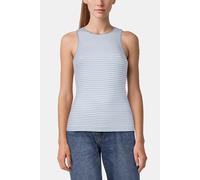 Rich & Royal Organic Rib Top Striped Cotton Blue Talla: XS | Camisetas de Tirantes Outlet | Mujer | Azul