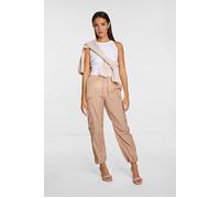 Rich & Royal Parachute Pants Natural Cley Talla: 34 | Pantalones Cargo Outlet | Mujer