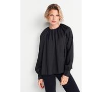 Rich & Royal Plissee Blouse Black Talla: 38 | Blusas Outlet | Mujer | Negro
