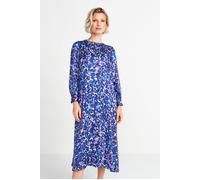 Rich & Royal Printed Midi Dress Midnight Blue Talla: 36 | Vestidos Midi Outlet | Mujer | Azul
