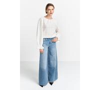 Rich & Royal Structured Flower Longsleeve Pearl White Talla: L | Blusas Outlet | Mujer | Blanco