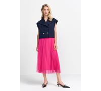 Rich & Royal Tulle Plisse Skirt Raspberry Pink Talla: 34 | Faldas Midi Outlet | Mujer | Rosa
