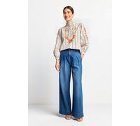 Rich & Royal Wide Leg Denim Pants Organic Recycled Denim Blue Talla: 26 | Pantalones Anchos Outlet | Mujer | Azul
