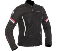 Richa Airbender Chaqueta textil de moto para mujer, negro-rosa, tamaño XS