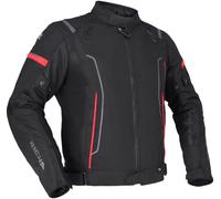 Richa Airstream 3 chaqueta textil impermeable para motocicleta, negro/rojo, Talla 6XL