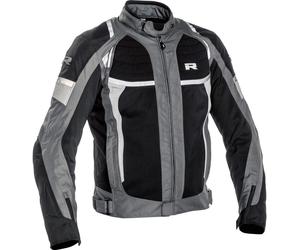 Richa Airstream-X Chaqueta textil de moto impermeable, negro-gris, tamaño M para Hombres