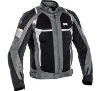 Richa Airstream-X Chaqueta textil de moto impermeable, negro-gris, tamaño S para Hombres