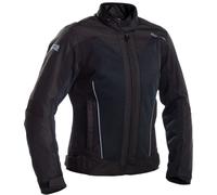 Richa Airstream-X impermeable Chaqueta textil de motocicleta para mujer, negro, tamaño 6XL