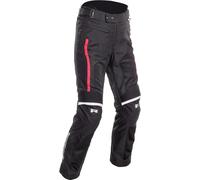 Richa Airvent Evo 2 Pantalones textiles impermeables para motocicletas, negro-blanco-rojo, tamaño S para Hombres