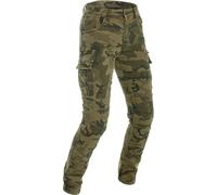 Richa Apache Camo Vaqueros de moto para mujer, Camuflaje oliva, Talla Long 34