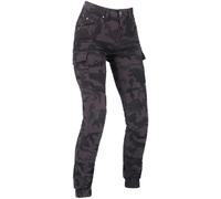 Richa Apache Camo Vaqueros de moto para mujer, negro, tamaño 24