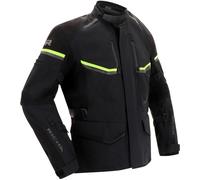 Richa Atlantic 2 Gore-Tex chaqueta textil impermeable para motocicletas, negro-amarillo, tamaño XL para Hombres
