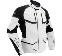 Richa Atlantic 2 Gore-Tex chaqueta textil impermeable para motocicletas, negro-gris, tamaño 4XL para Hombres