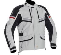 Richa Atlantic Gore-Tex chaqueta textil impermeable para motocicletas, negro-gris, tamaño 6XL para Hombres
