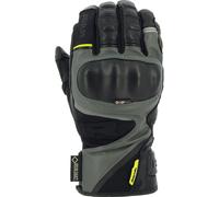 Richa Atlantic Gore-Tex Guantes de moto impermeables, negro-gris-amarillo, tamaño S para Hombres