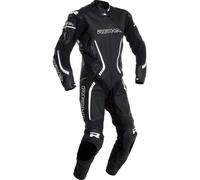 Richa Baracuda 1.1 Traje de cuero de moto de una pieza perforado, negro-blanco, tamaño 60 para Hombres
