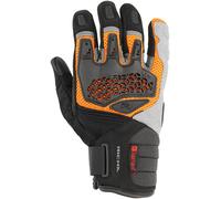 Richa Bogota Guantes de moto, negro-gris-naranja, tamaño M para Hombres