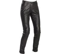 Richa Catwalk Pantalones de cuero de moto para mujer, negro, Talla 36