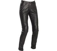Richa Catwalk Pantalones de cuero de moto para mujer, negro, Talla 46