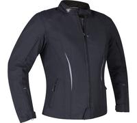 Richa Chloe 2 impermeable Chaqueta textil de motocicleta para mujer, negro, tamaño 4XL