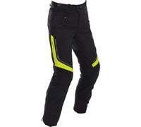 Richa Colorado Pantalones textiles impermeables para motocicletas, negro-amarillo, tamaño XS para Hombres