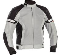 Richa Cool Summer Chaqueta textil de moto para mujer, Gris claro/negro, Talla Long XL