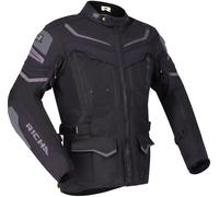 Richa Infinity 2 Adventure chaqueta textil impermeable para motocicleta, negro/gris, Talla 4XL