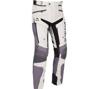 Richa Infinity 2 Adventure Pantalones textiles impermeables para motocicletas, negro-gris, tamaño 6XL para Hombres