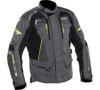 Richa Infinity 2 chaqueta textil impermeable para motocicletas, gris/negro/amarillo, Talla 5XL
