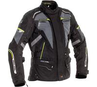 Richa Infinity 2 Flare impermeable Chaqueta textil de motocicleta para mujer, negro/gris/amarillo, Talla 3XL