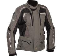 Richa Infinity 2 impermeable Chaqueta textil de motocicleta para mujer, negro-marrón, tamaño 6XL