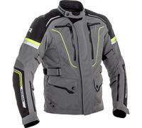 Richa Infinity 2 Pro Chaqueta textil de moto, gris/negro/amarillo, Talla L