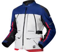 Richa Infinity 3 Adventure Chaqueta Textil de Motocicleta Impermeable, Azul/Rojo, Talla 4XL