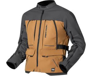 Richa Infinity 3 Adventure Chaqueta Textil de Motocicleta Impermeable, marrón/gris, Talla XL