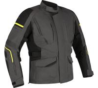 Richa Infinity 3 impermeable Chaqueta textil de motocicleta para mujer, gris/negro/amarillo, Talla M