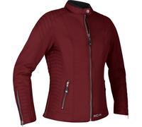 Richa Lausanne impermeable Chaqueta textil de motocicleta para mujer, Rojo oscuro, Talla XS