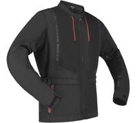 Richa Monaco Mesh WP Chaqueta textil de moto impermeable, negro/rojo, Talla L