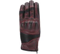 Richa Nazaire Guantes de moto para mujer, negro-rojo, tamaño L