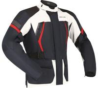 Richa Phantom 3 chaqueta textil impermeable para motocicleta, gris-rojo-azul, tamaño 6XL para Hombres