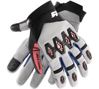 Richa R-MX Guantes de motocross, gris-rojo, tamaño S para Hombres