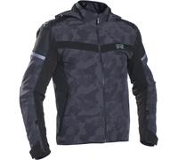 Richa Stealth chaqueta textil impermeable para motocicleta, negro-multicolor, tamaño M para Hombres