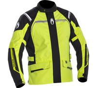 Richa Storm 2 chaqueta textil impermeable para motocicletas, negro-amarillo, tamaño 5XL para Hombres