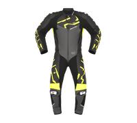 Richa Stradale GP - Traje de Moto de Piel 1 Pieza Gris/Amarillo Flúor48 Gris,Amarillo Flúor